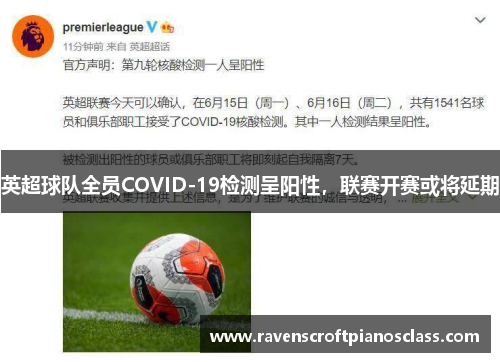 英超球队全员COVID-19检测呈阳性，联赛开赛或将延期